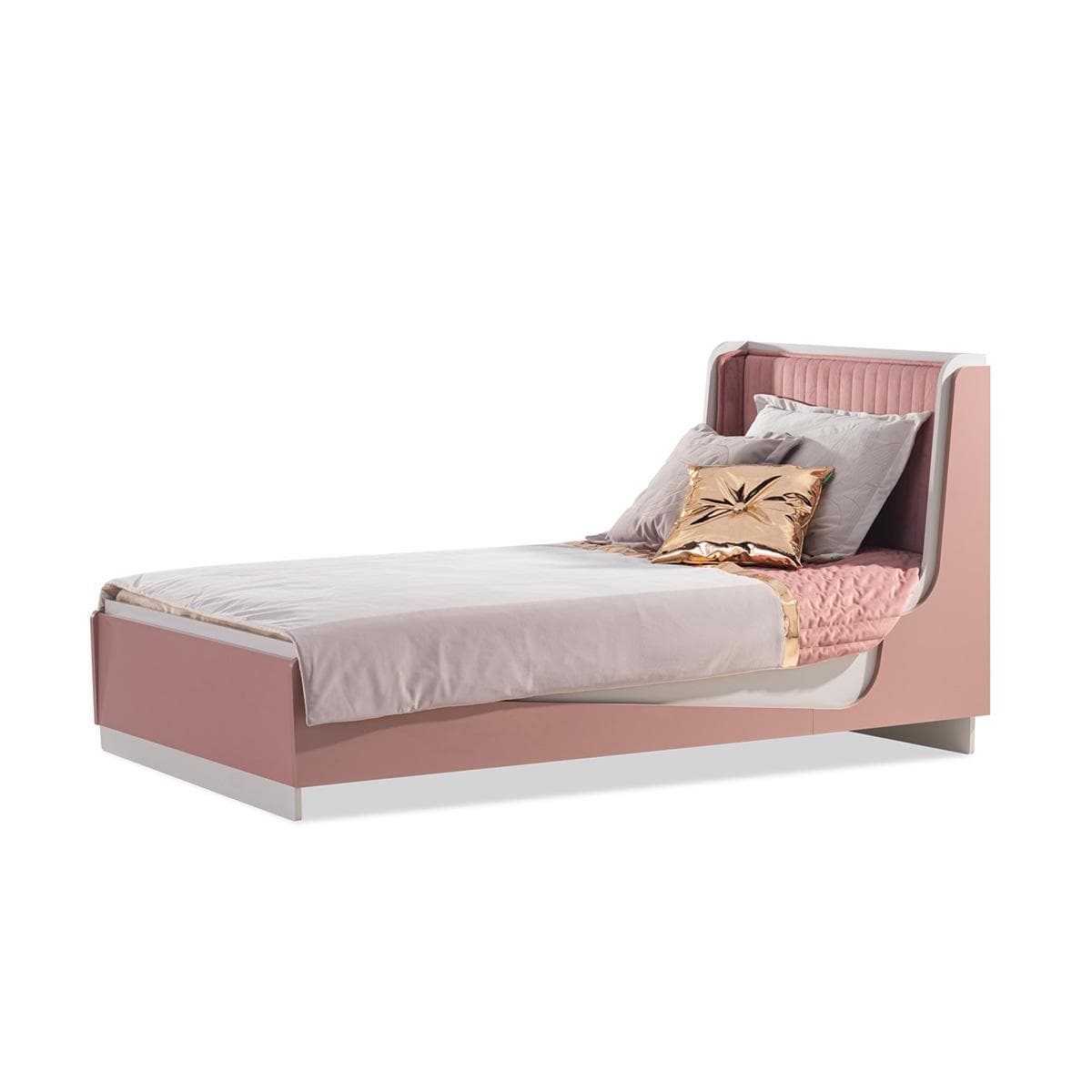 Estella 120X200 Kids Bed Pink/Cream