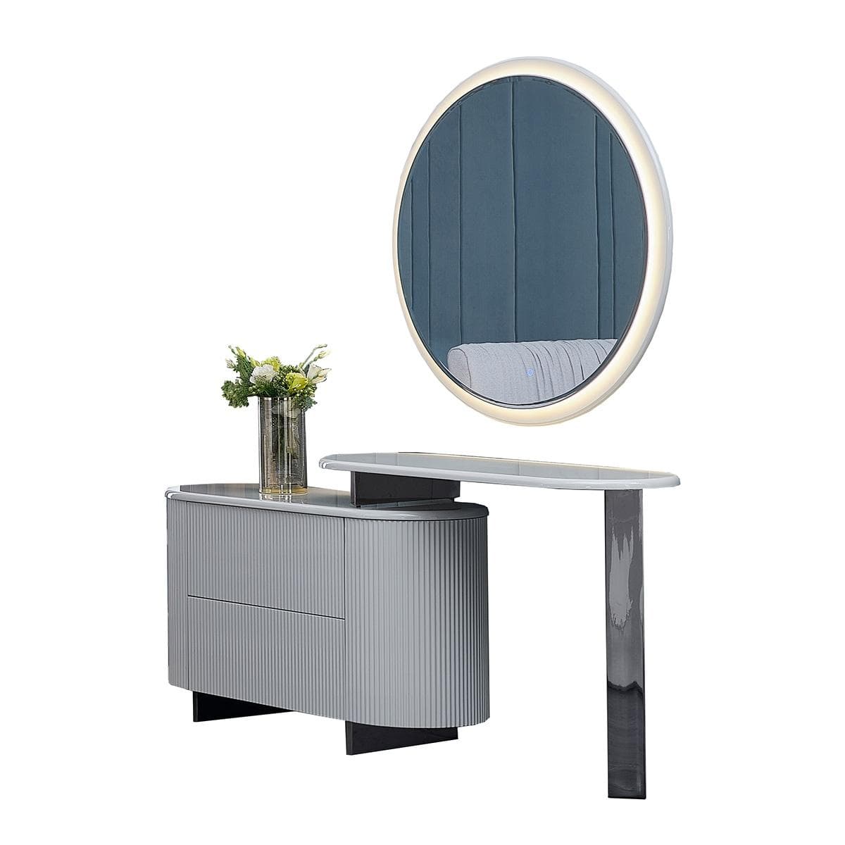 Invy Dresser with Mirror Light Grey