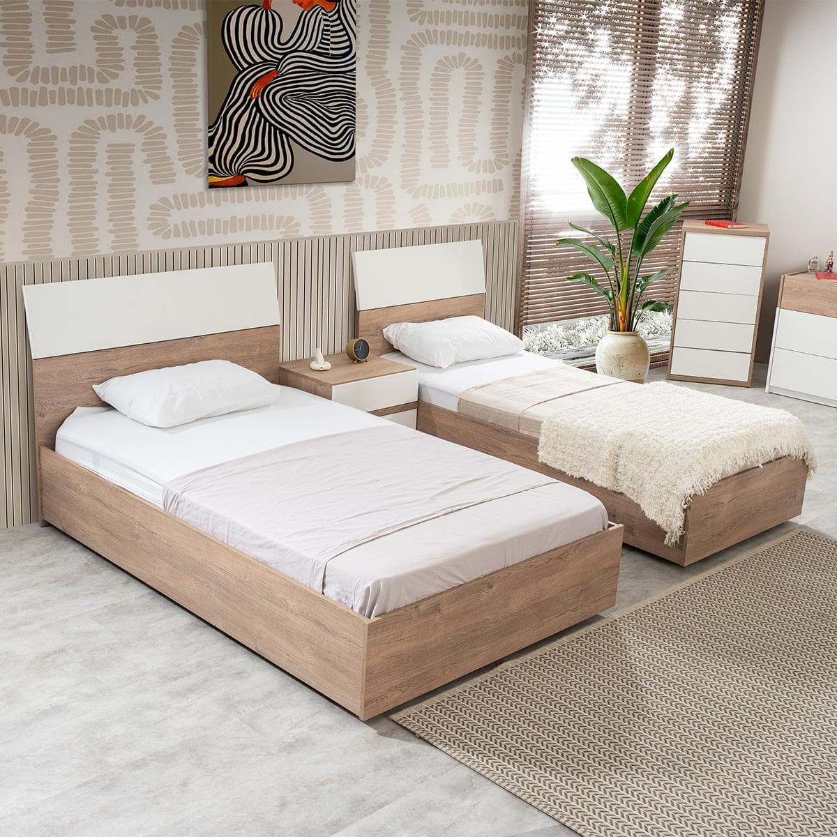 Flex 90X200 Kids Bed White/Oak