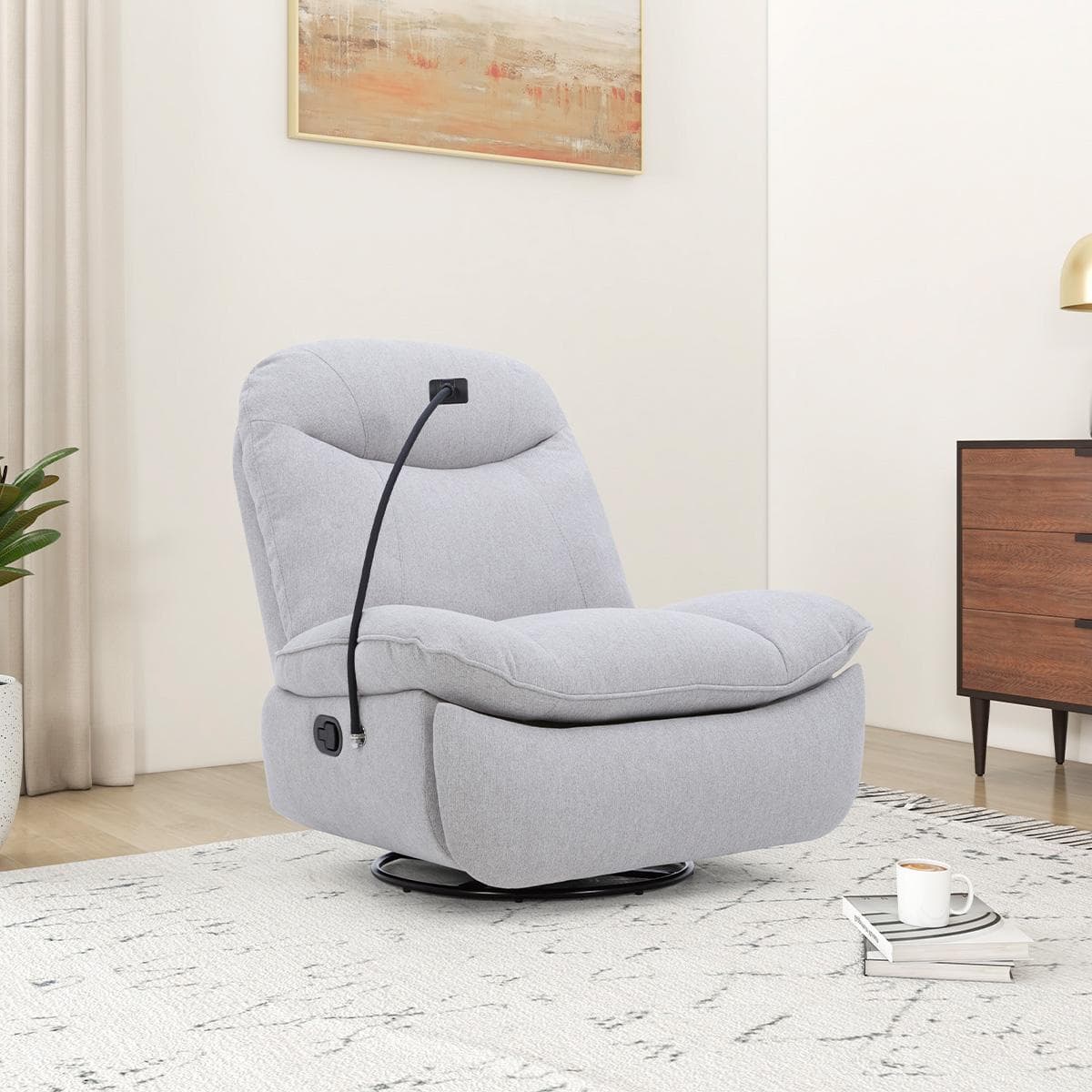 Rowen Manual Recliner Grey