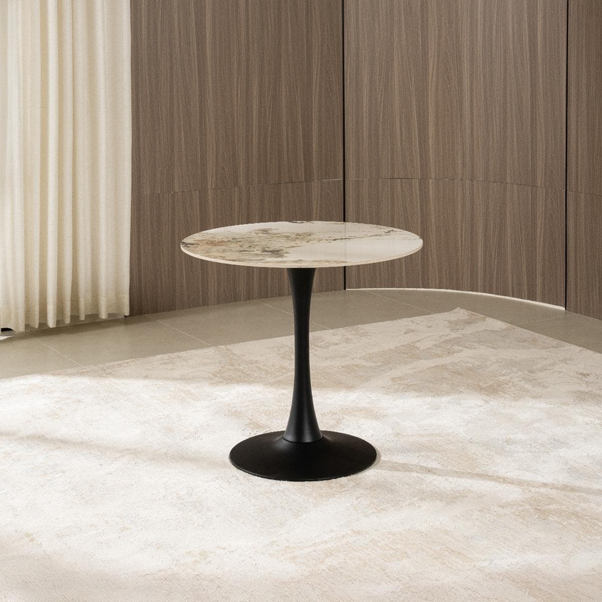 Rosy 2-Seater Round Dining Table White