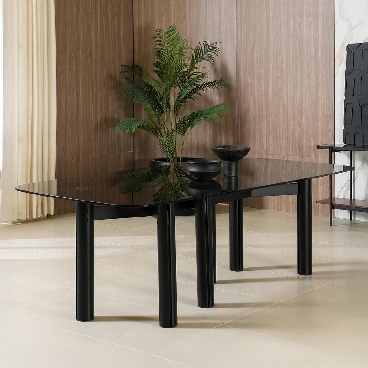 Cedar 8-Seater Dining Table Glass