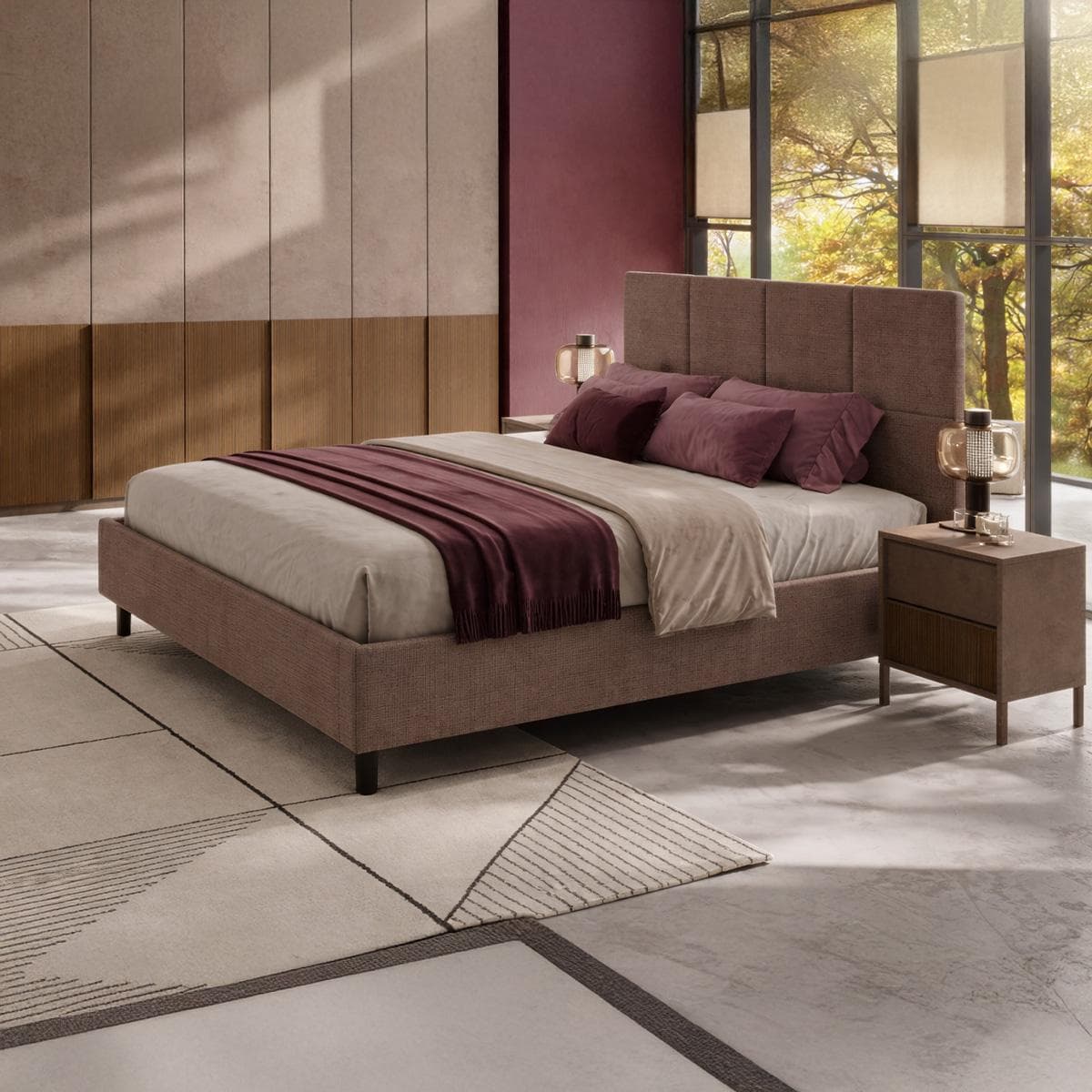 Rotterdam 180X200 Bed Brown