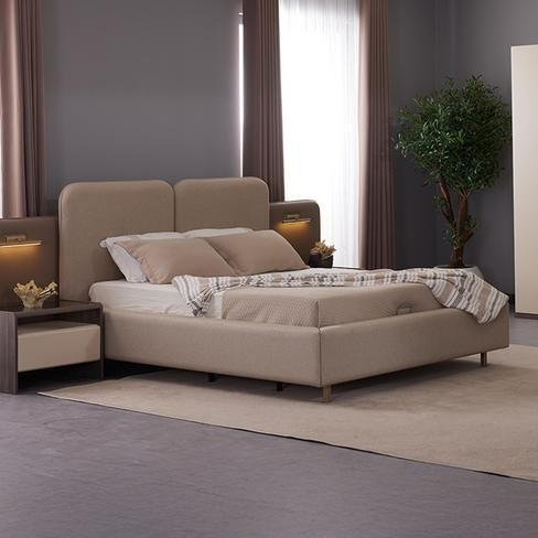 Rosita 180X200 Bed with Storage Beige