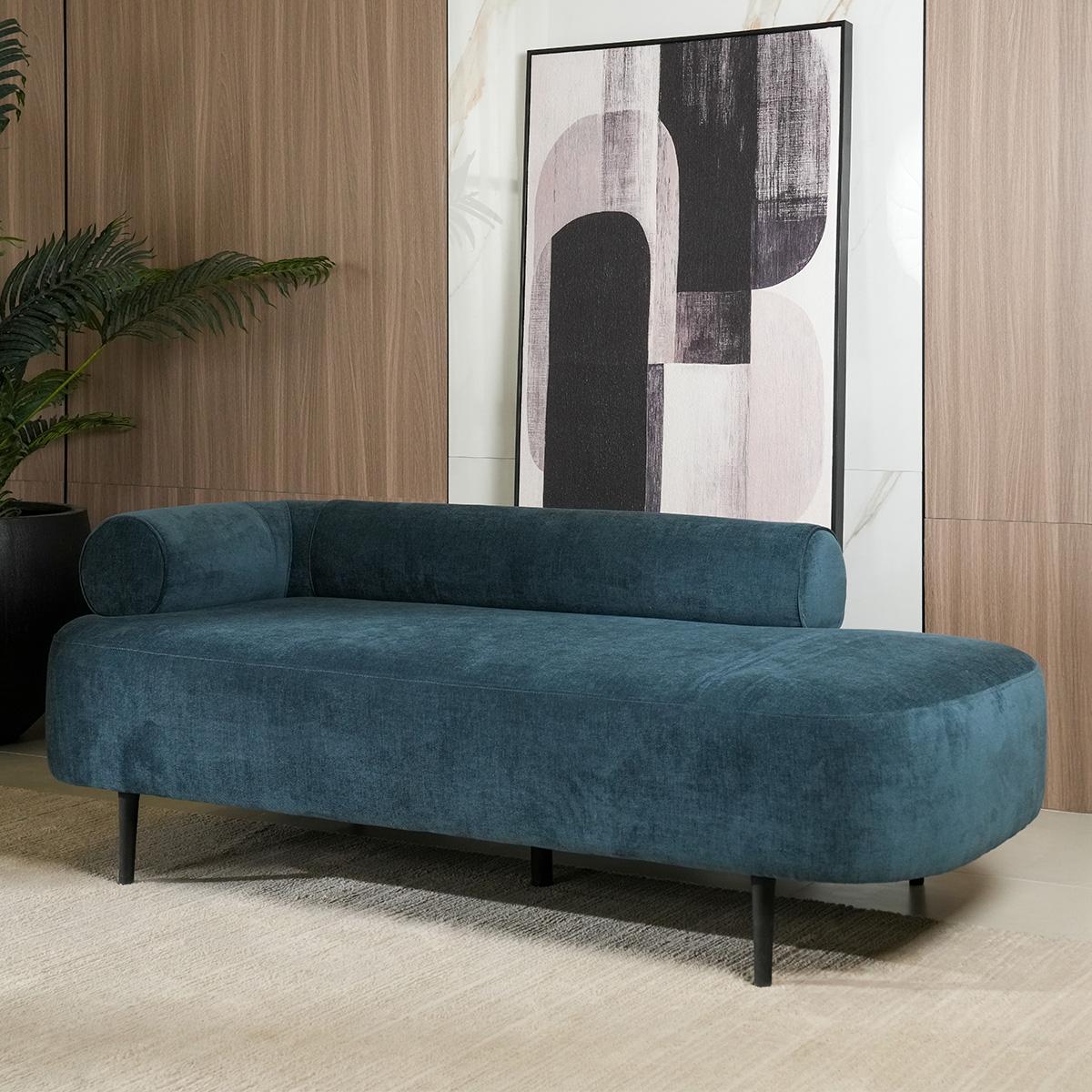 Diana 2-Seater Bench Sofa Blue
