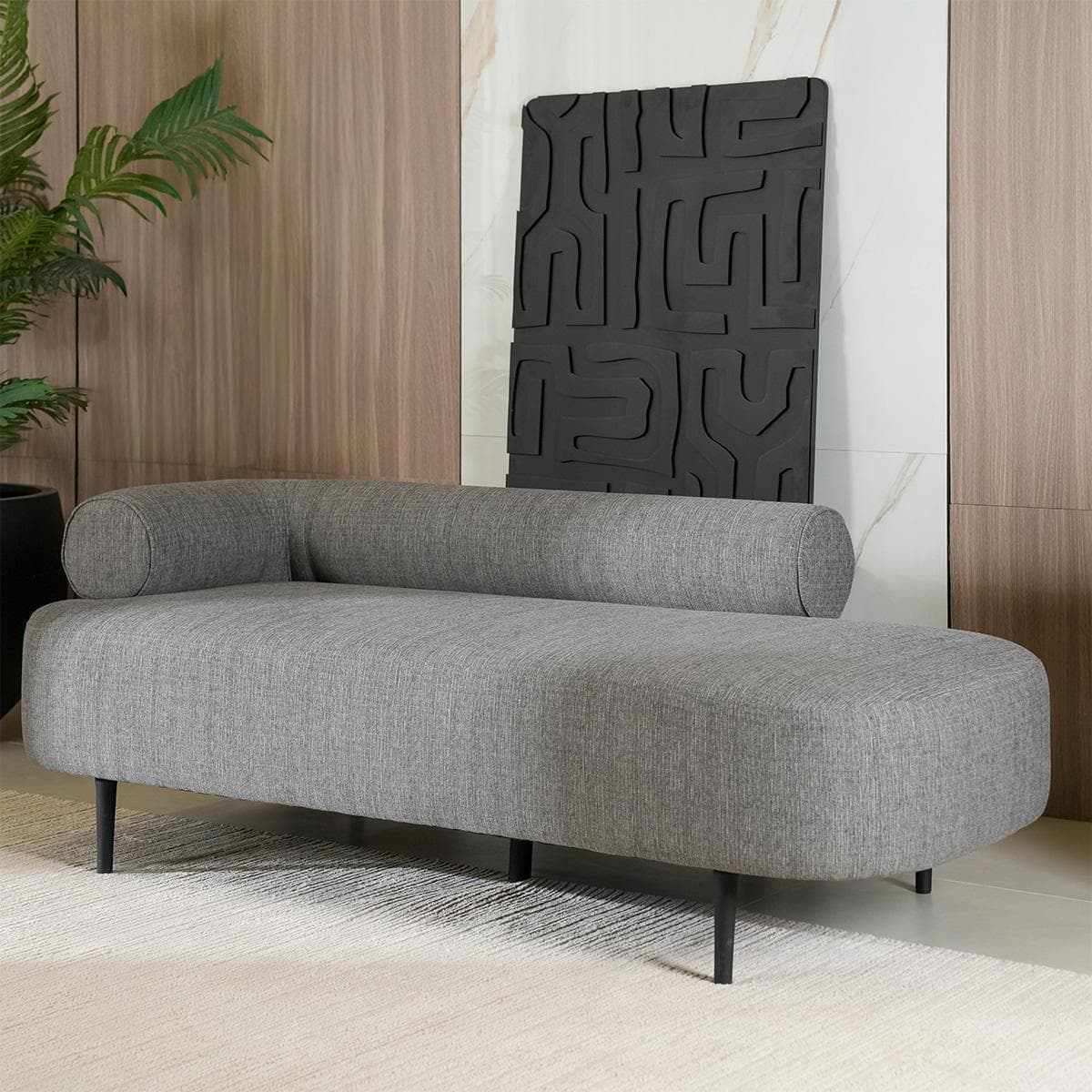 Diana 2-Seater Bench Sofa Grey