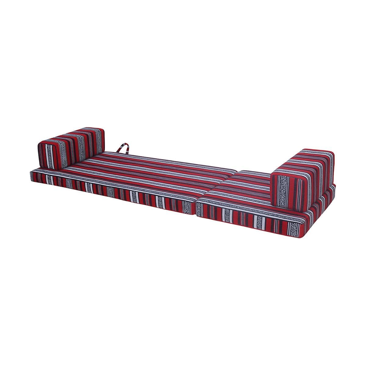 Sadu 2-Seater + 2 Cushions Portable Kashta Red