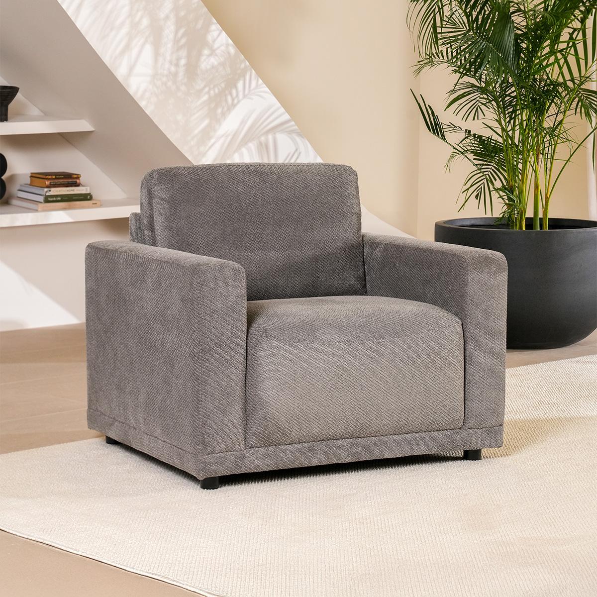 Arian 1-Seater Sofa Dark Grey