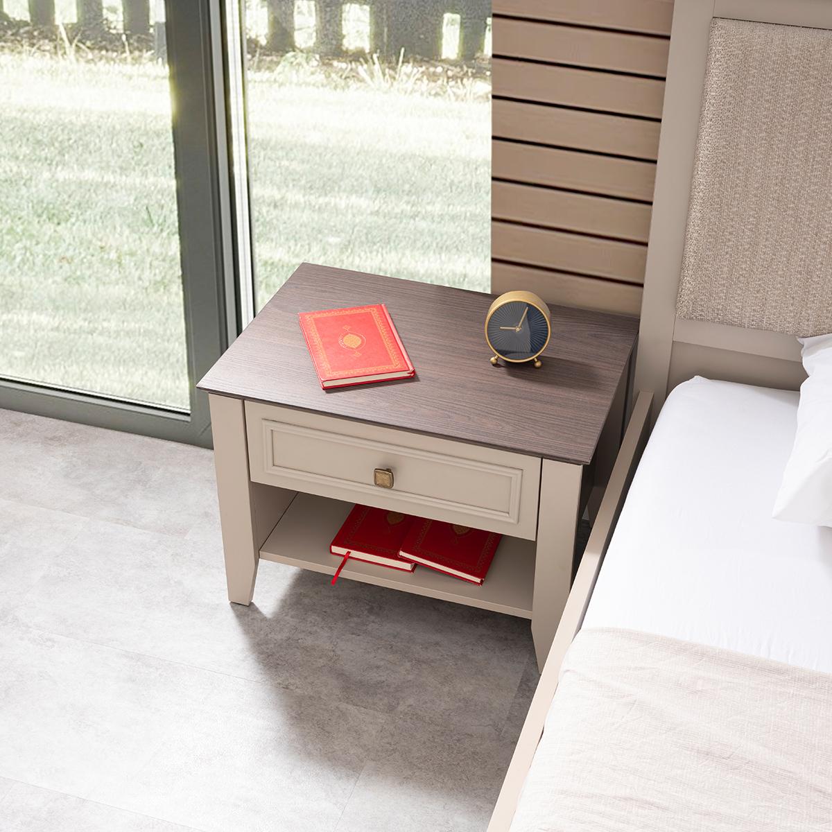 Violette Nightstand Beige