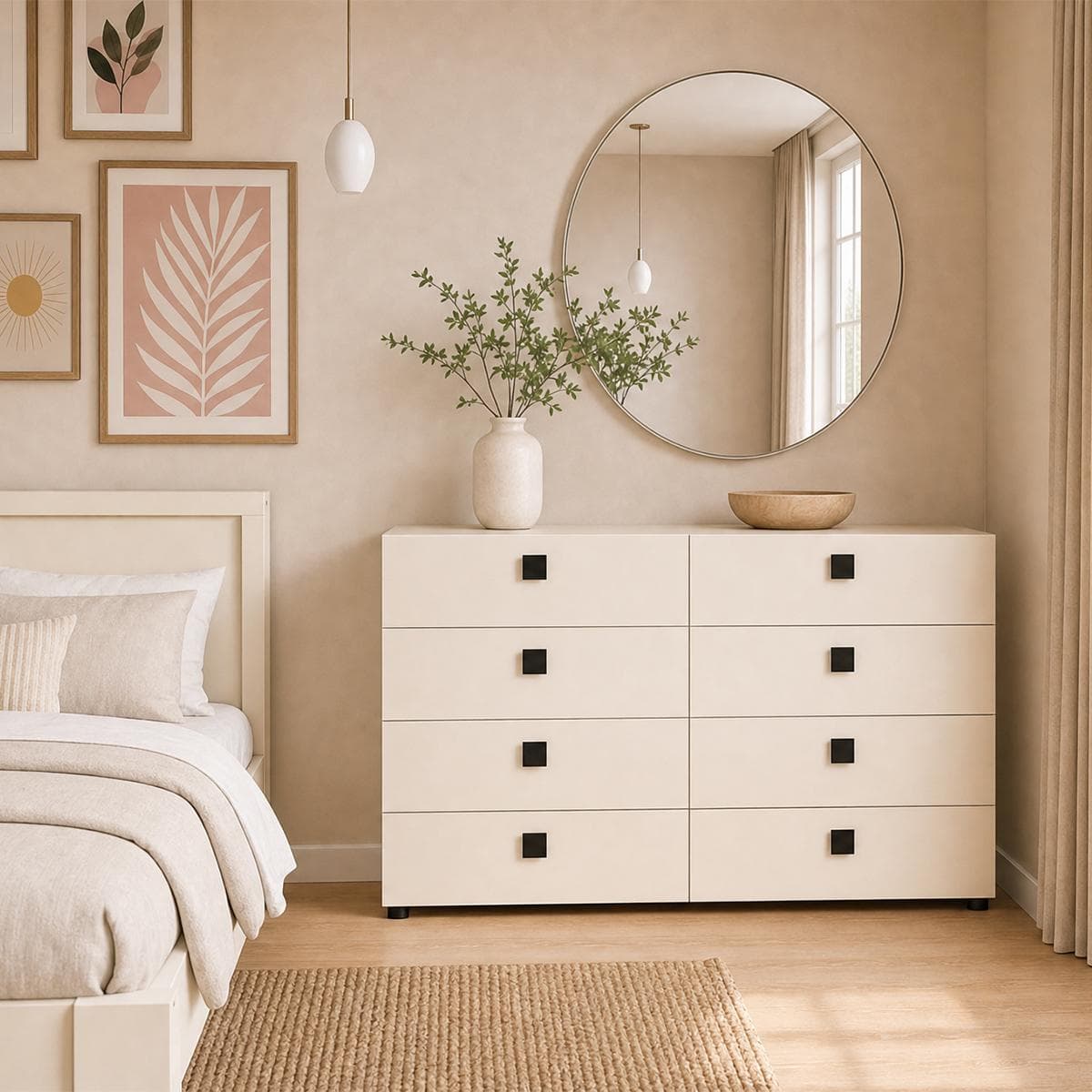 Sophie Dresser with Mirror Champagne