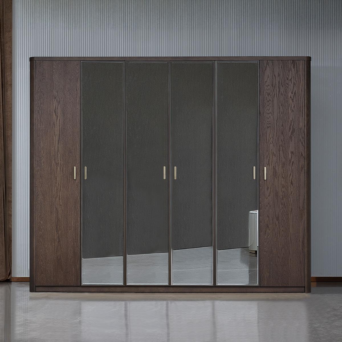 Petra 6-Door Wardrobe Brown