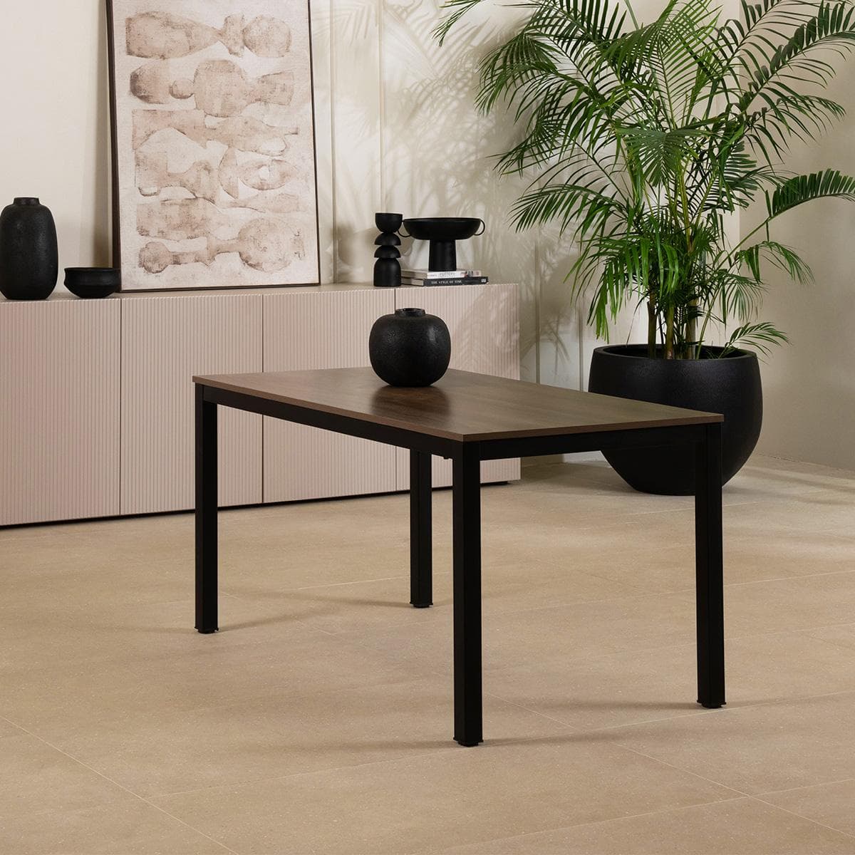 Candy 6-Seater Dining Table Brown