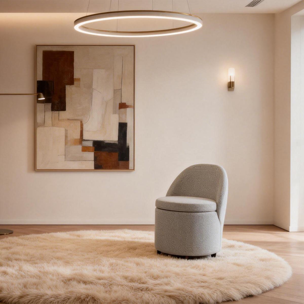 Dante Pouf with Storage Beige