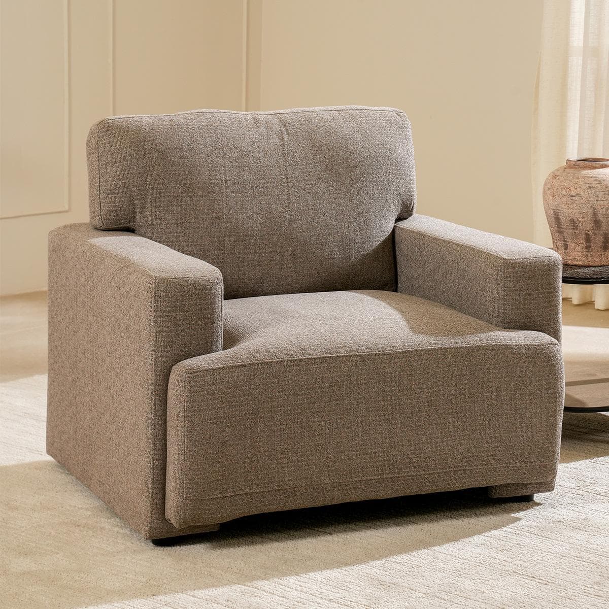 Gabby 1-Seater Sofa Brown