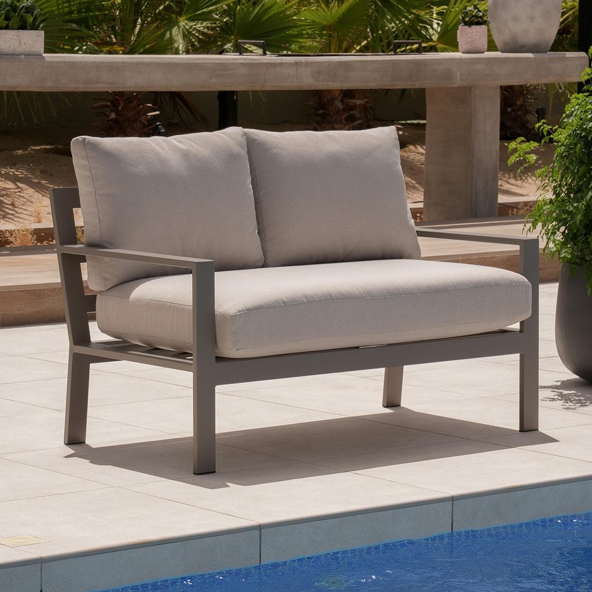 Etal 3-Seater Garden Sofa Grey