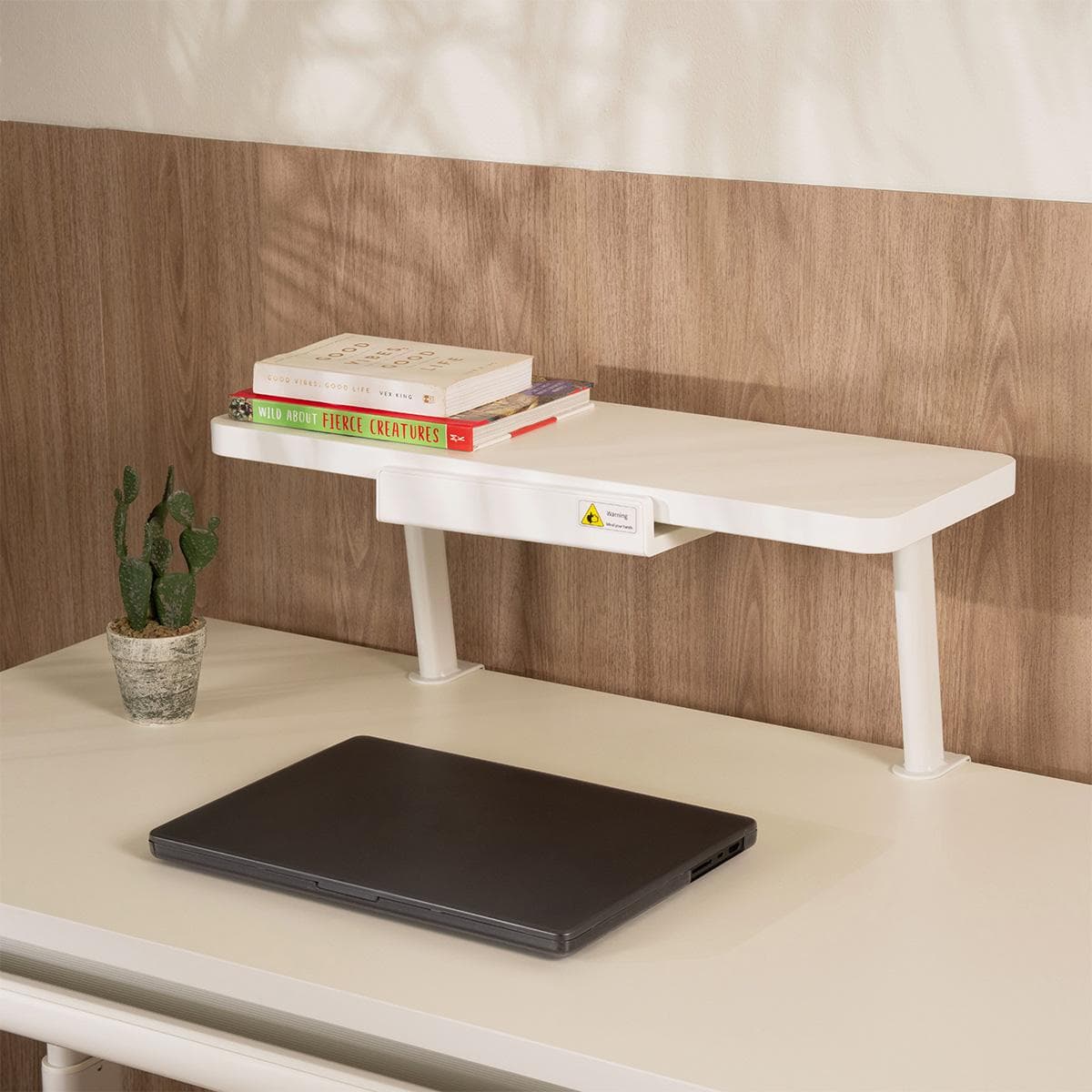 Edna Small Kids Bookshelf for Study Desk White