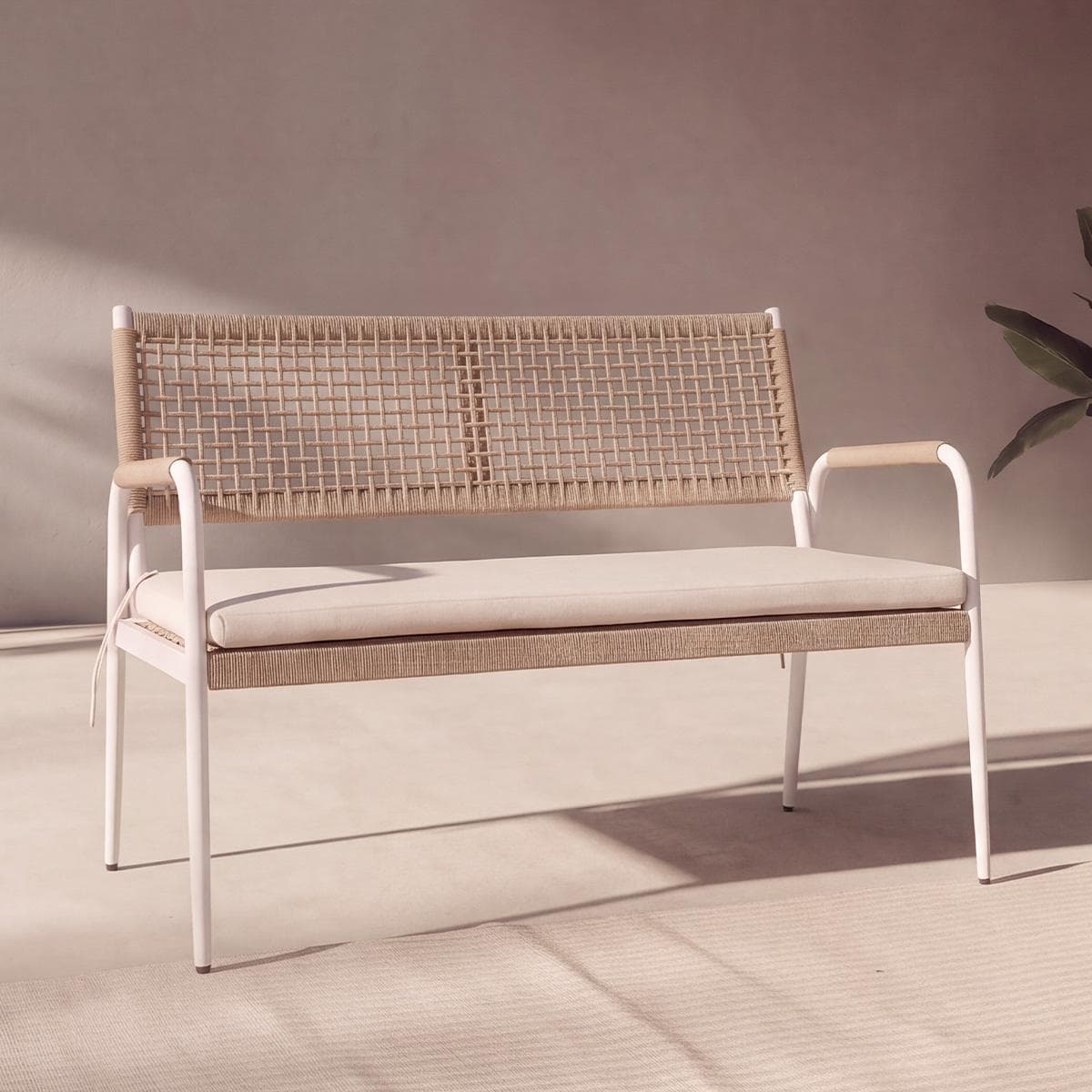 Noma 2-Seater Garden Sofa Brown