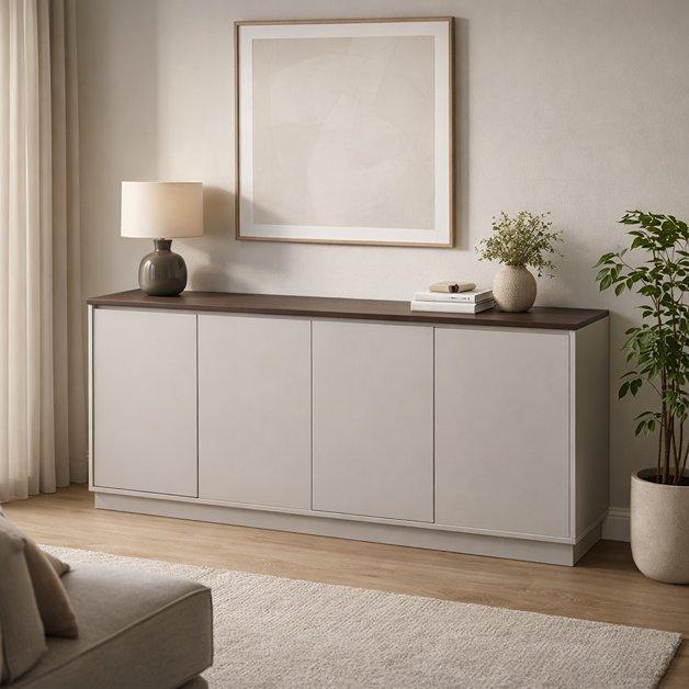 Panama Sideboard Walnut/Beige