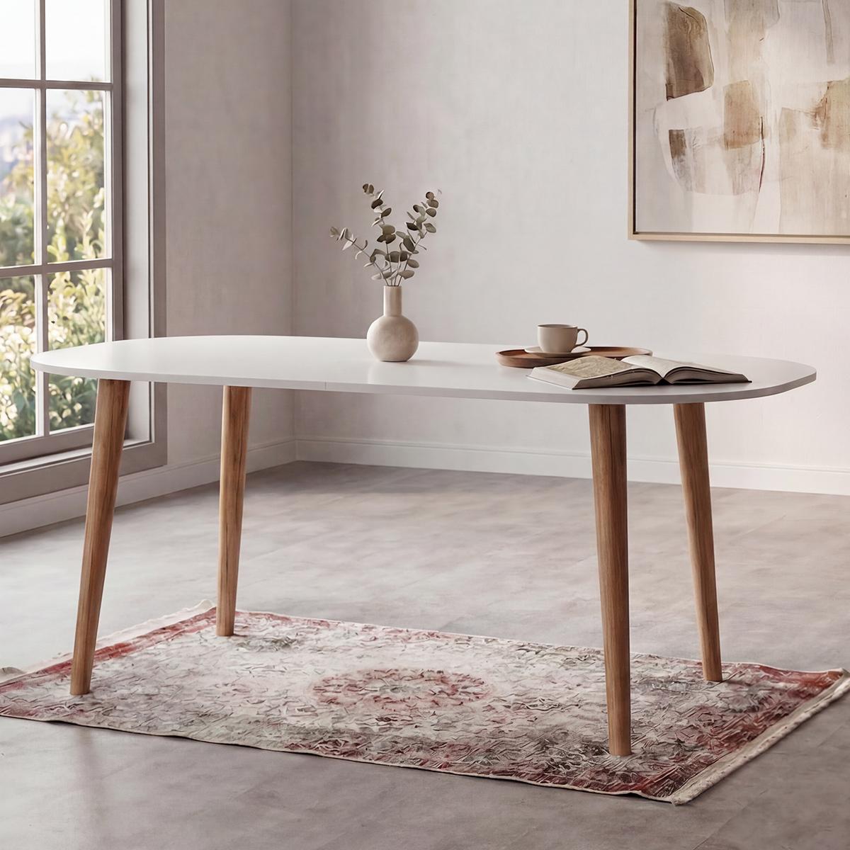 Juliette 6-Seater Dining Table White