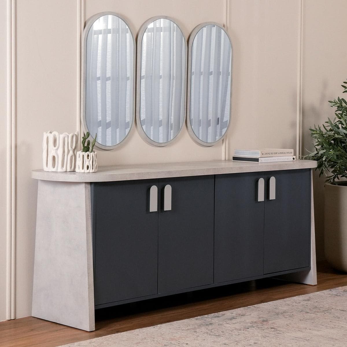 Kaya Sideboard With Mirror