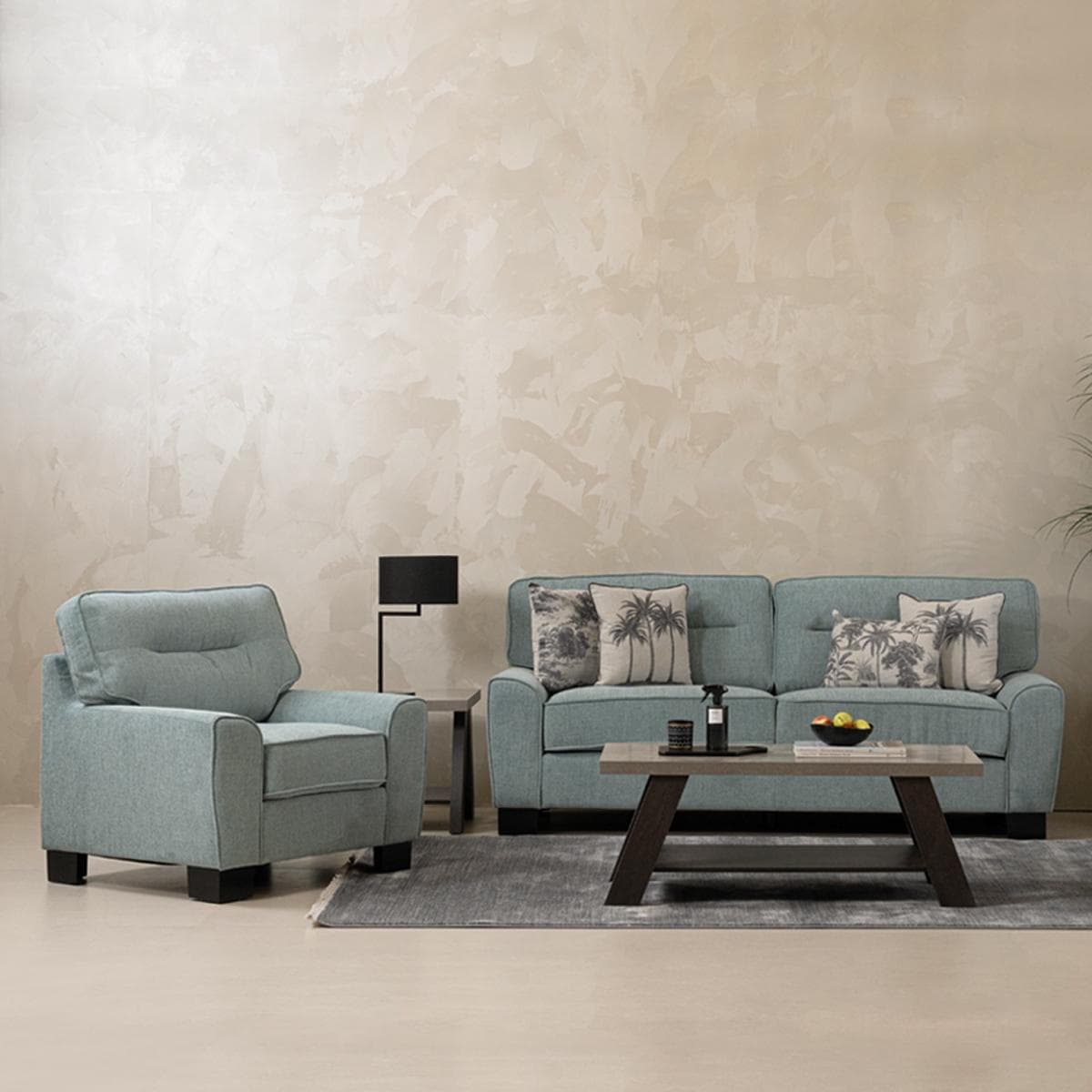 طقم صوفا جاسبر 3+2+1 أزرق فاتح