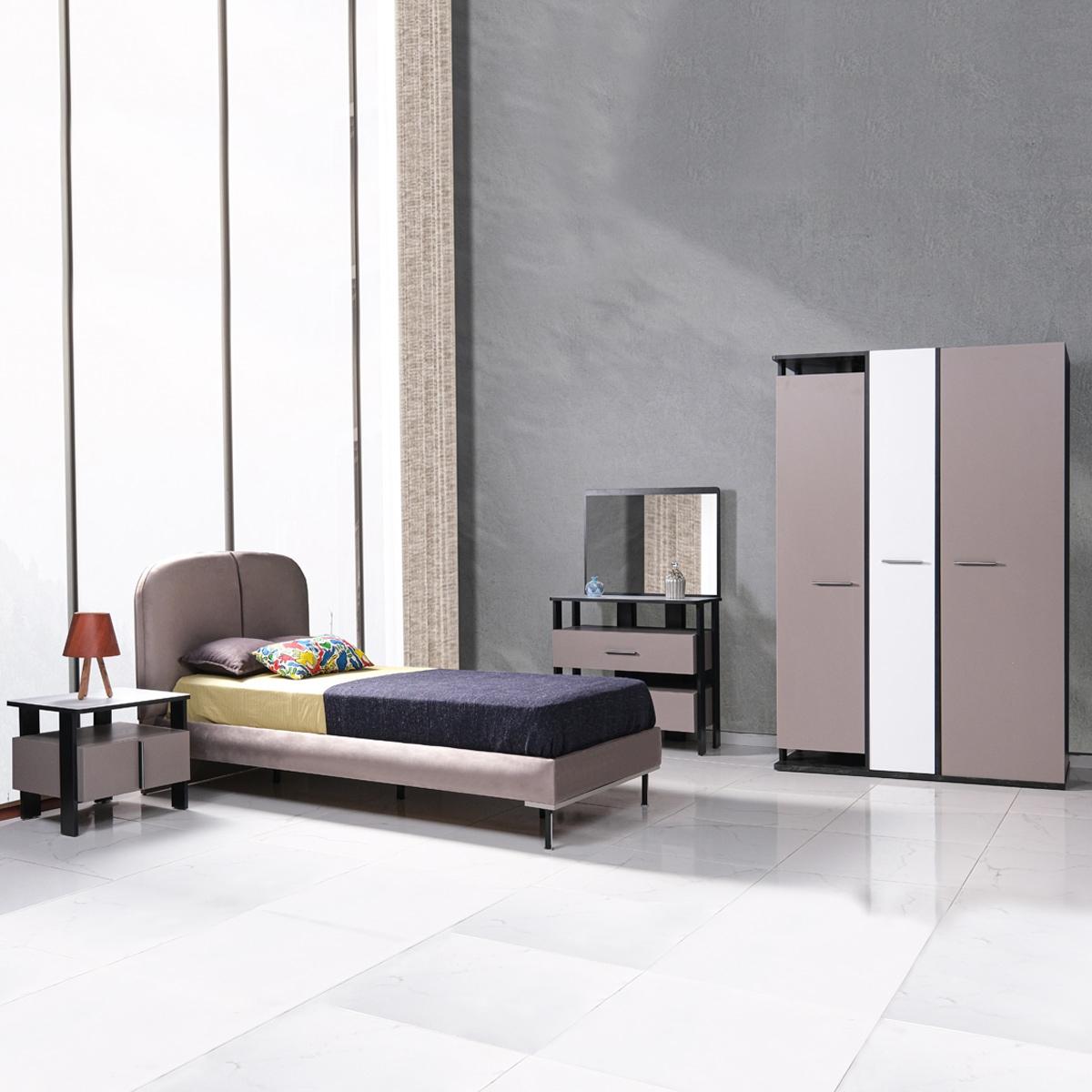 Hardal 90x200 Kids Bedroom Set with Wardrobe