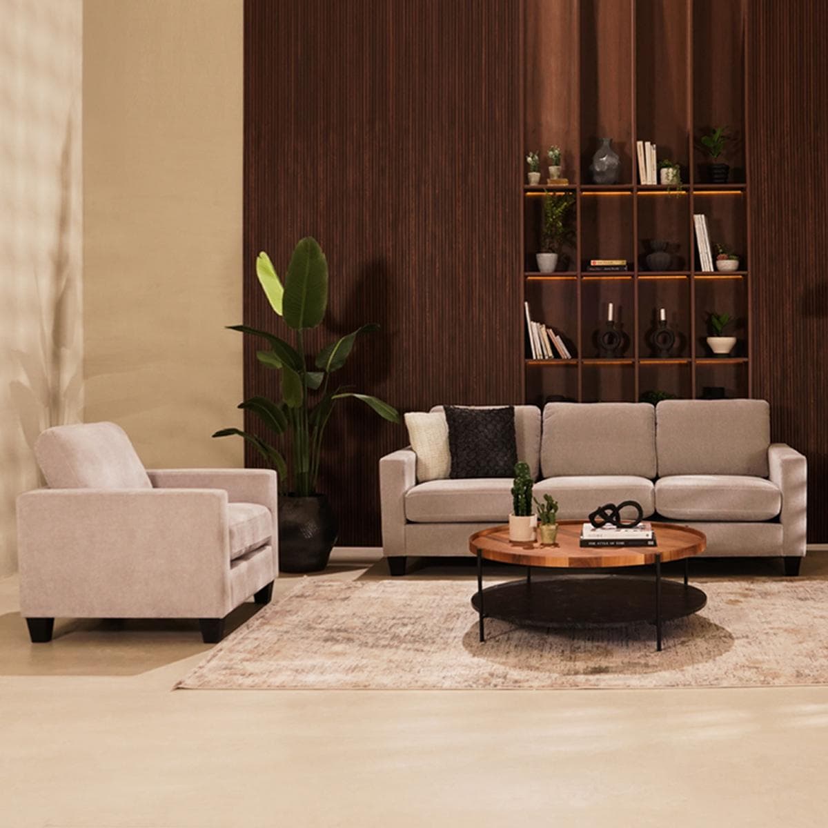 Crimson 3+2+1 Sofa Set Grey