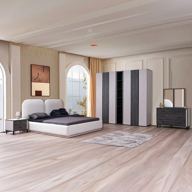 Eyfel 180X200 Bedroom Set with Wardrobe