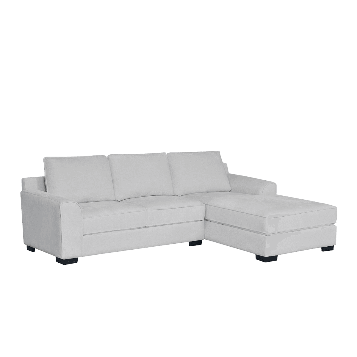 Drew 3-Seater Sofa with Right Chaise Lounge Beige