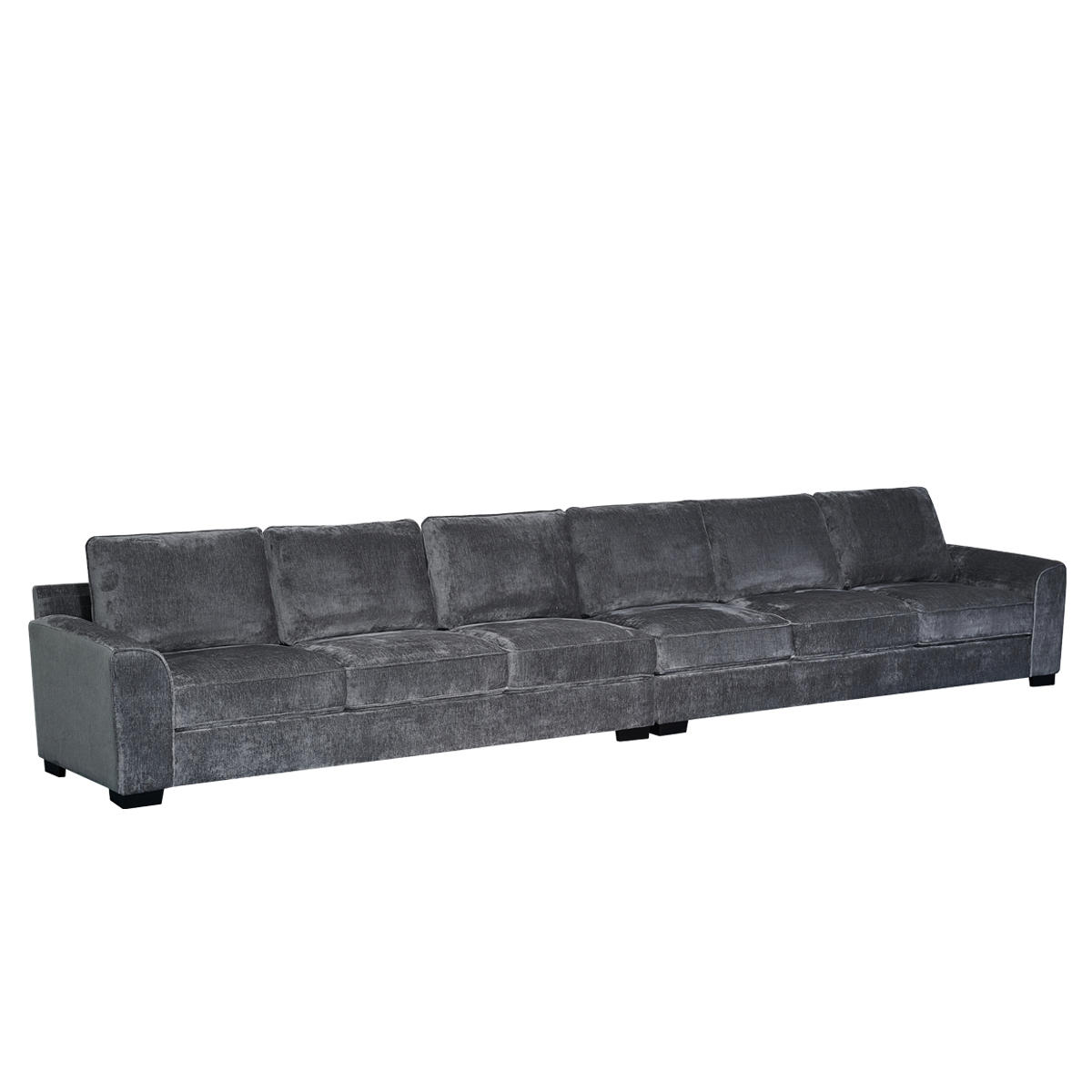 Drew 6 Seater Diwaniya Sofa Dark Grey