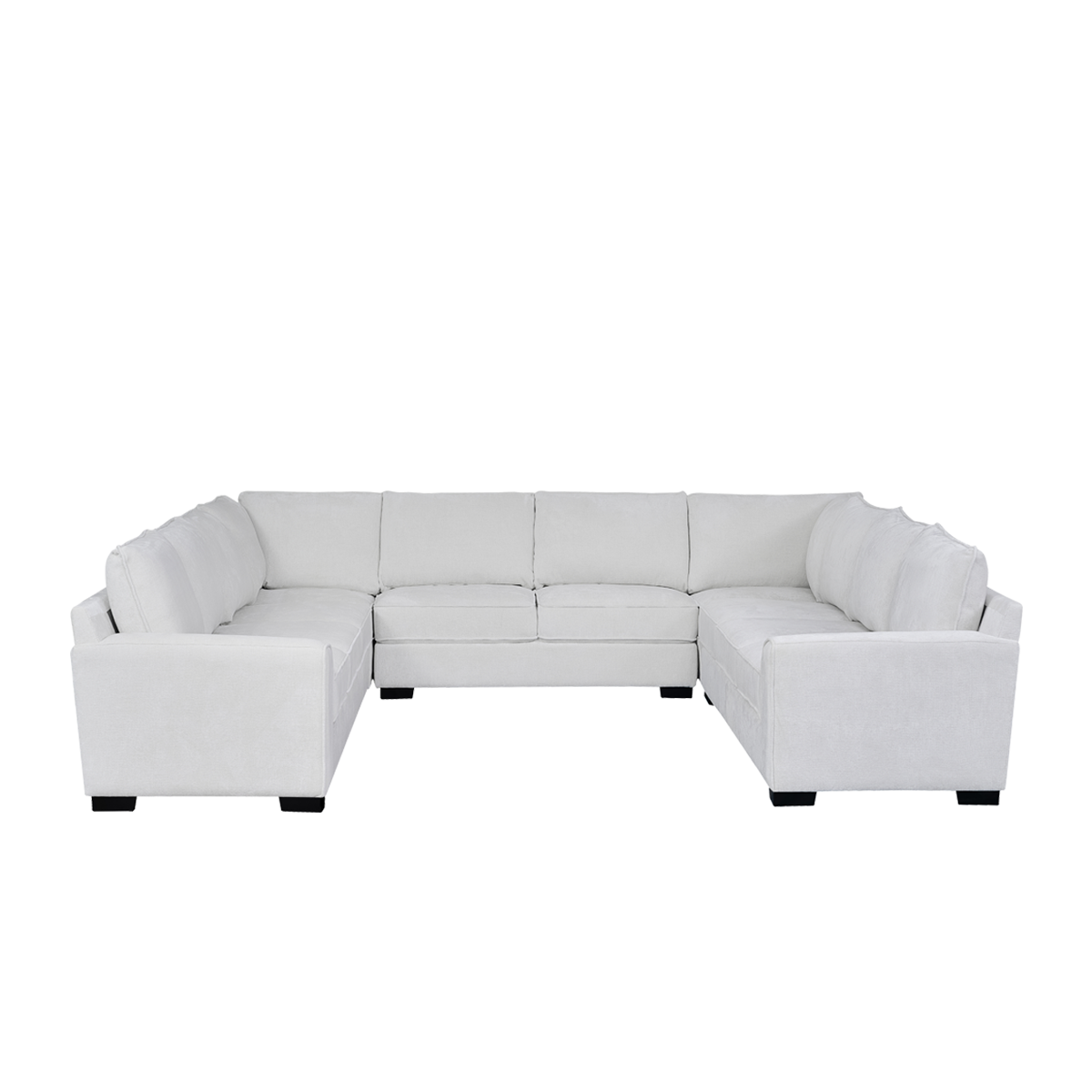 Drew Small U-Shape Corner Sofa Beige
