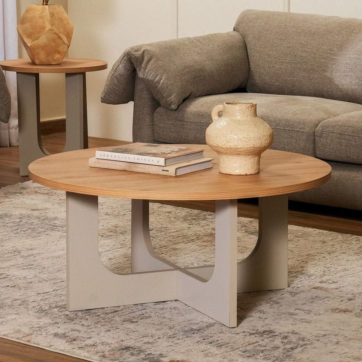 Rena 1 Coffee Table + 2 End Tables Oak