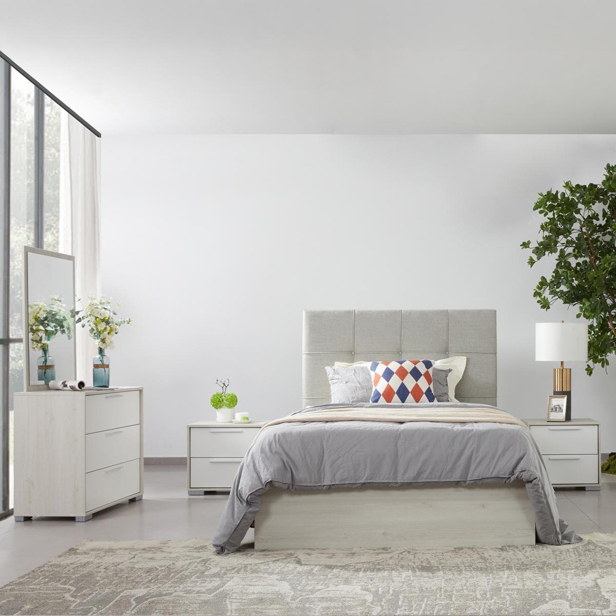 طقم غرفة نوم للأطفال ليستر جونيور 120×200 بدون خزانة ملابس