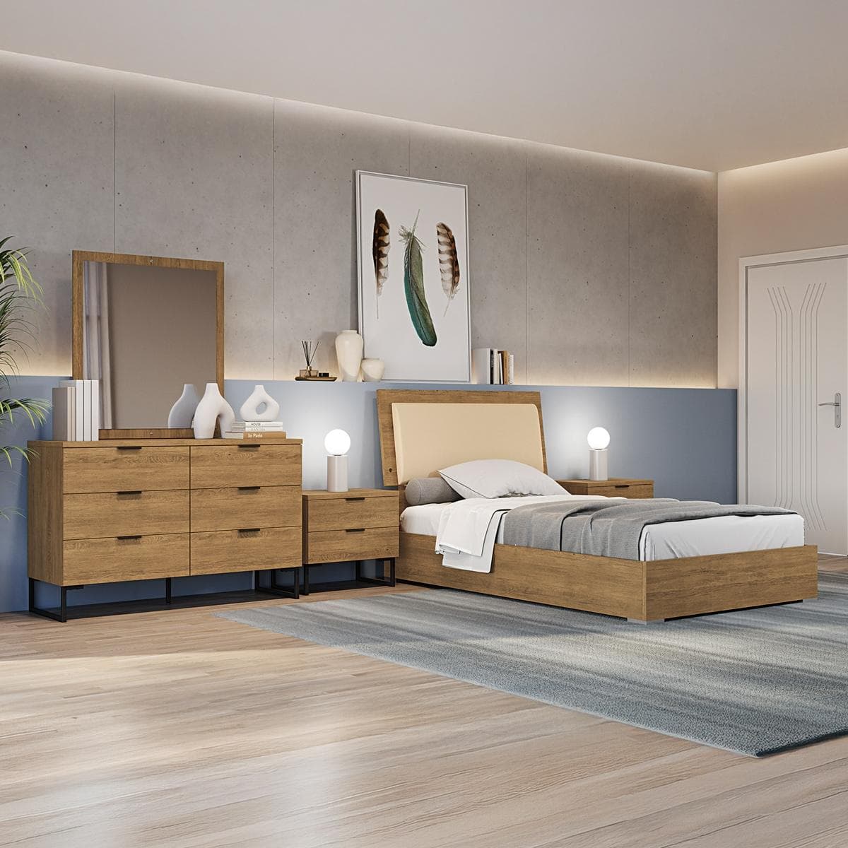 Victoria 120X200 Kids Bedroom Set without Wardrobe