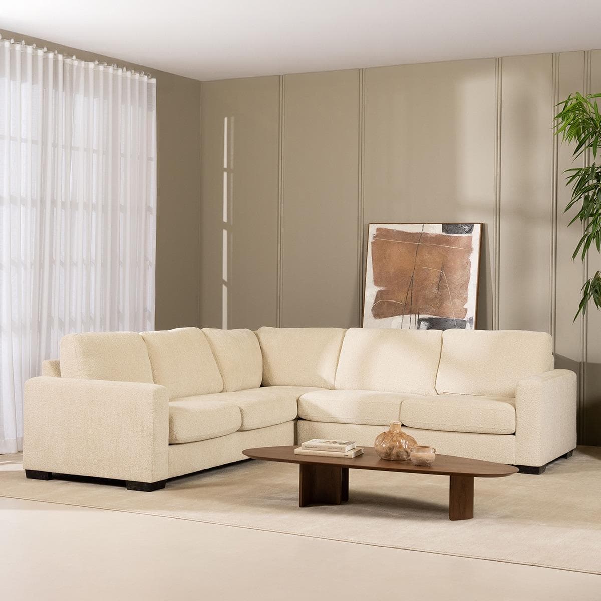 Montana 5 Seater Corner Sofa Beige