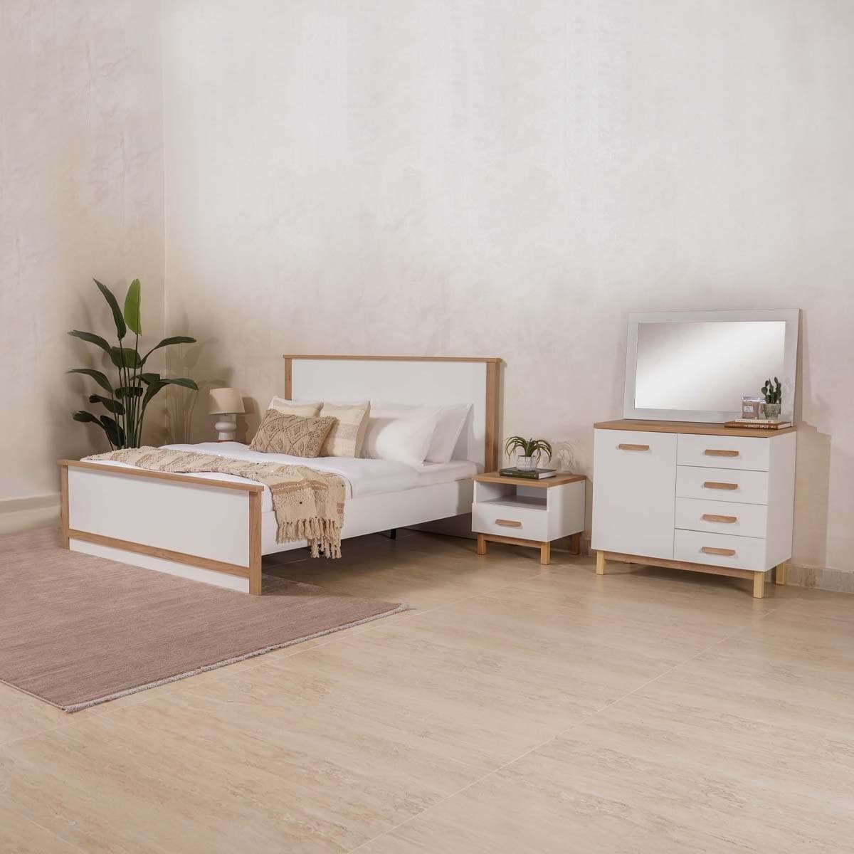 طقم غرفة نوم لندن 180×200 بدون خزانة ملابس