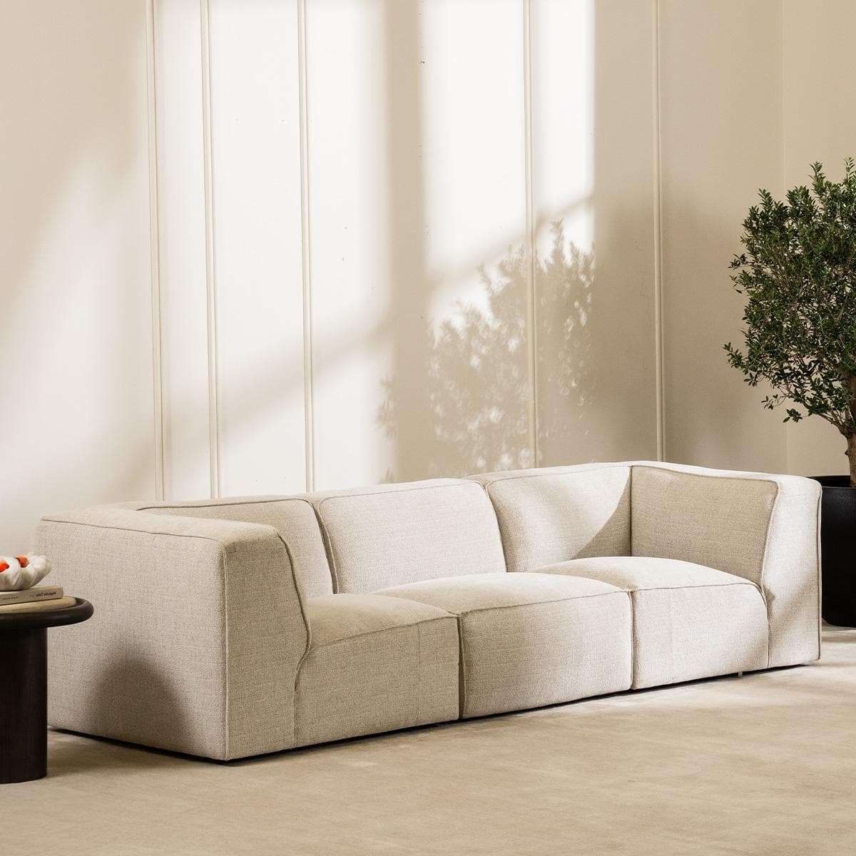 صوفا نونا 3 مقاعد بيج