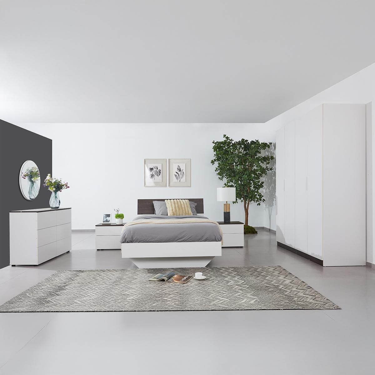 طقم غرفة نوم أطفال إدري جونيور 120×200 مع خزانة ملابس