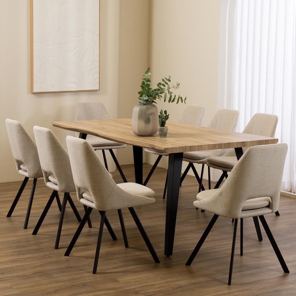 New Rosita 8+1 Dining Set Beige/Off-White