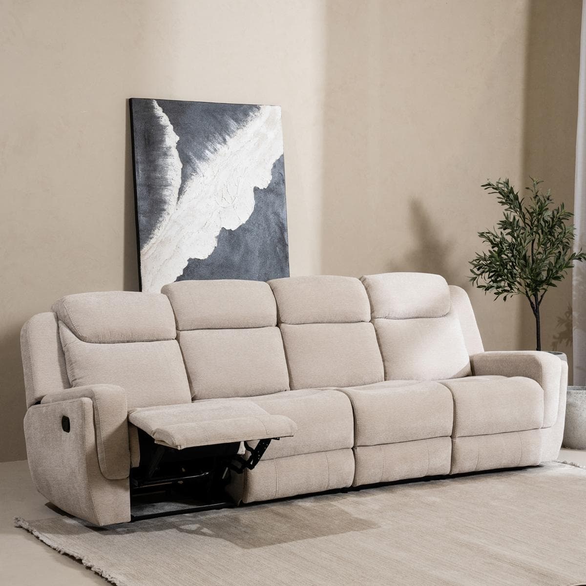 Alaska 4 Seater Modular Sofa Beige