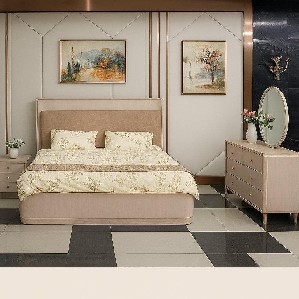 Elma 180X200 Bedroom Set With Storage without Wardrobe