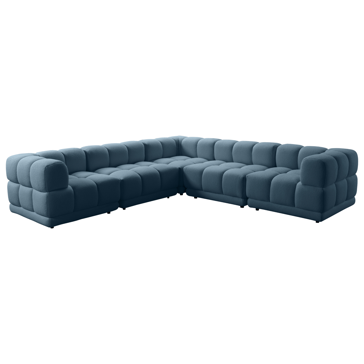 New Dallas 5-Seater Corner Sofa Blue
