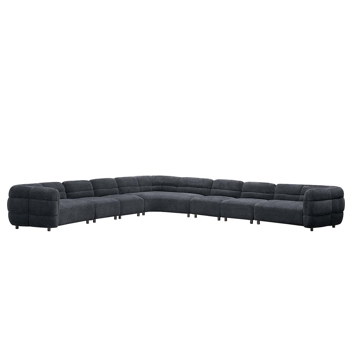 Nile 10-Seater Corner Sofa Dark Grey