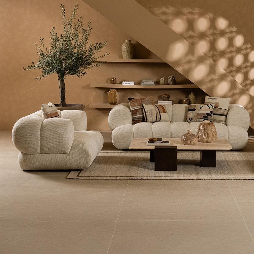 Ghaim 3+2+1 Seater Sofa Set Beige