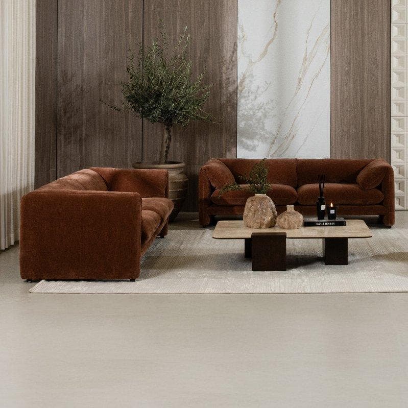 Monza 3+3+1 Sofa Set Orange
