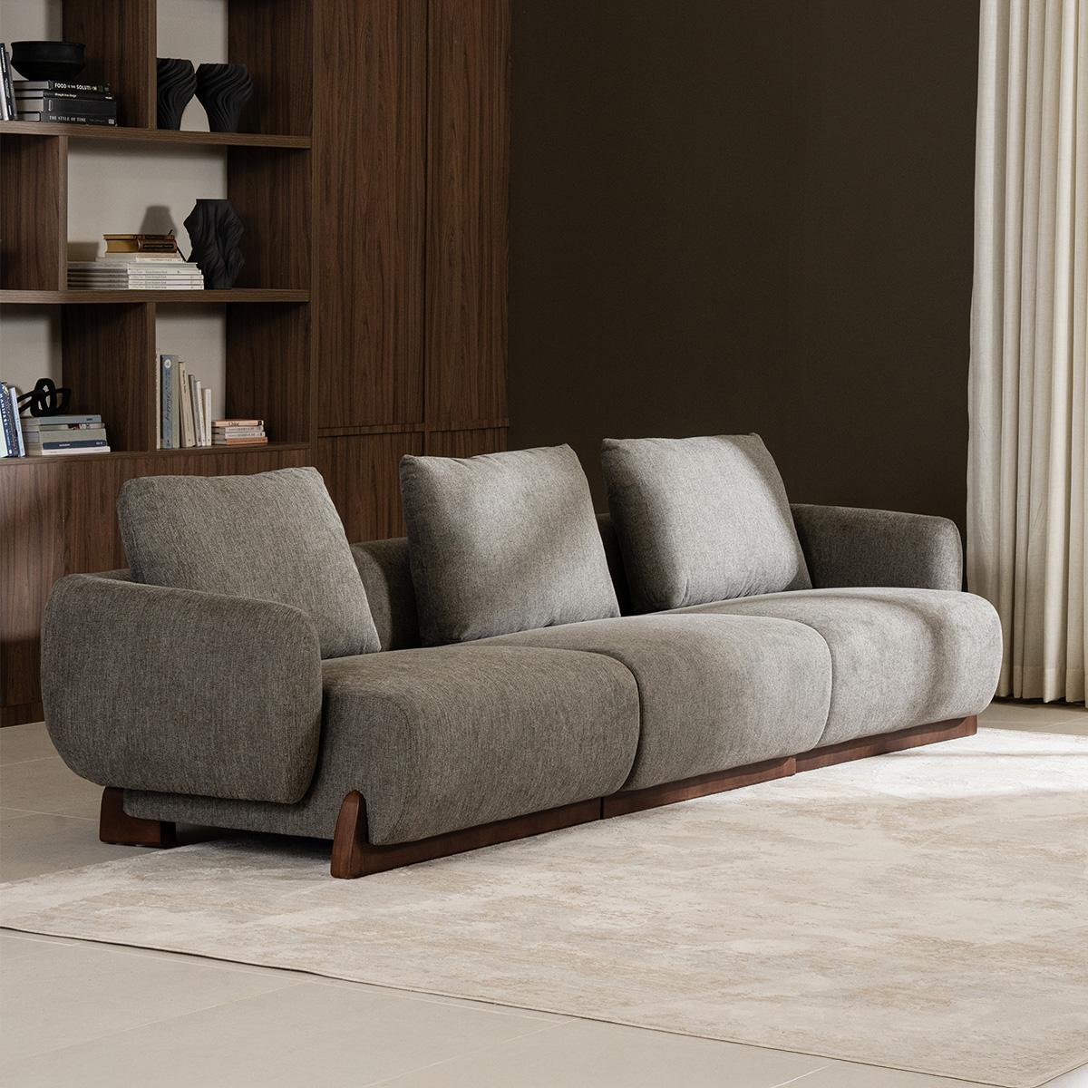 Cloud 3-Seater Sofa Grey