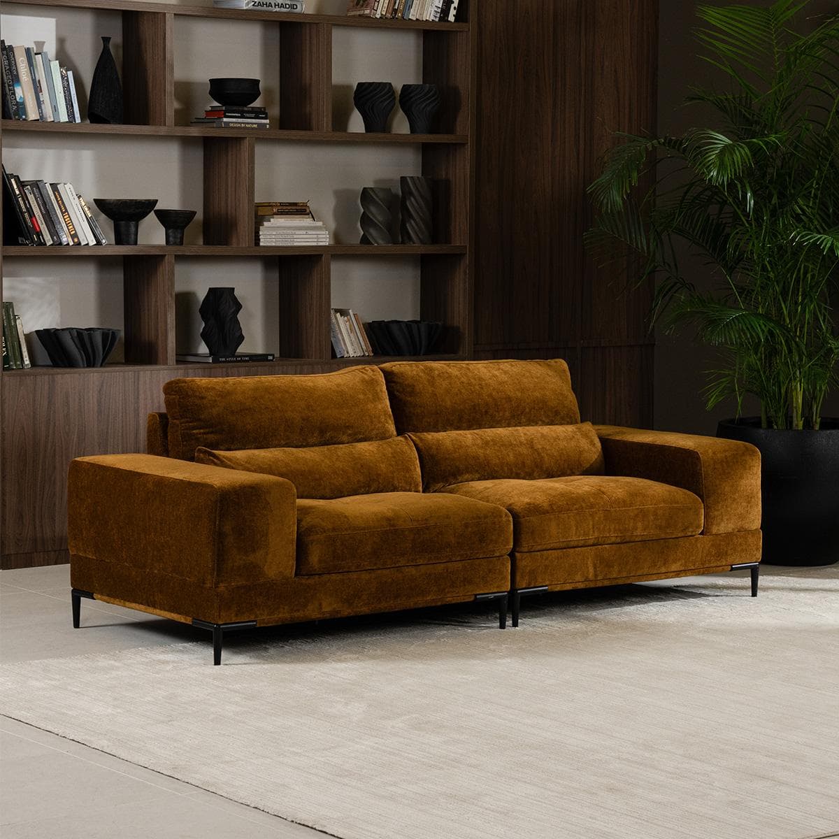 Venice 2-Seater Corner Sofa Orange