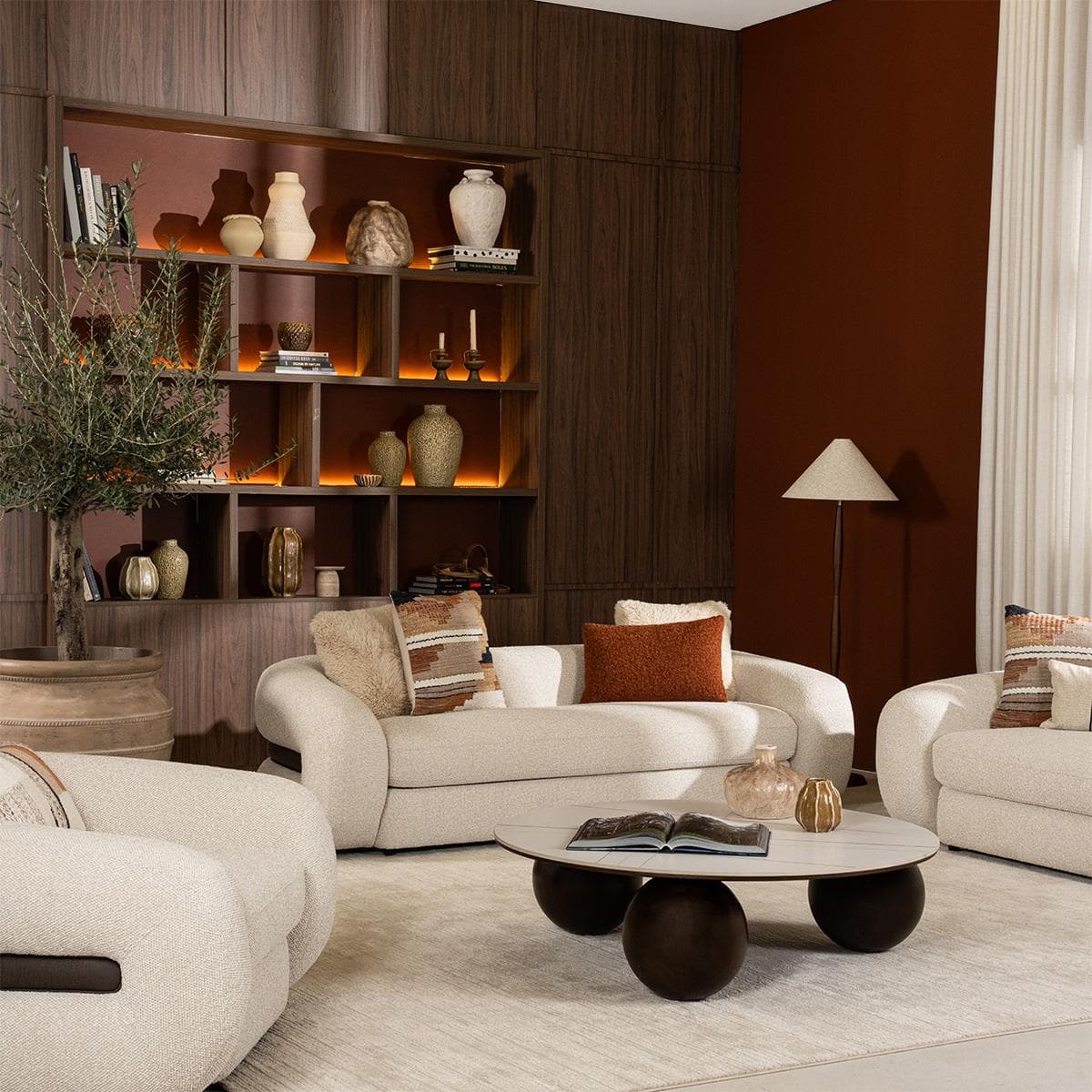 Regalia 3+2+1 Sofa Set Beige