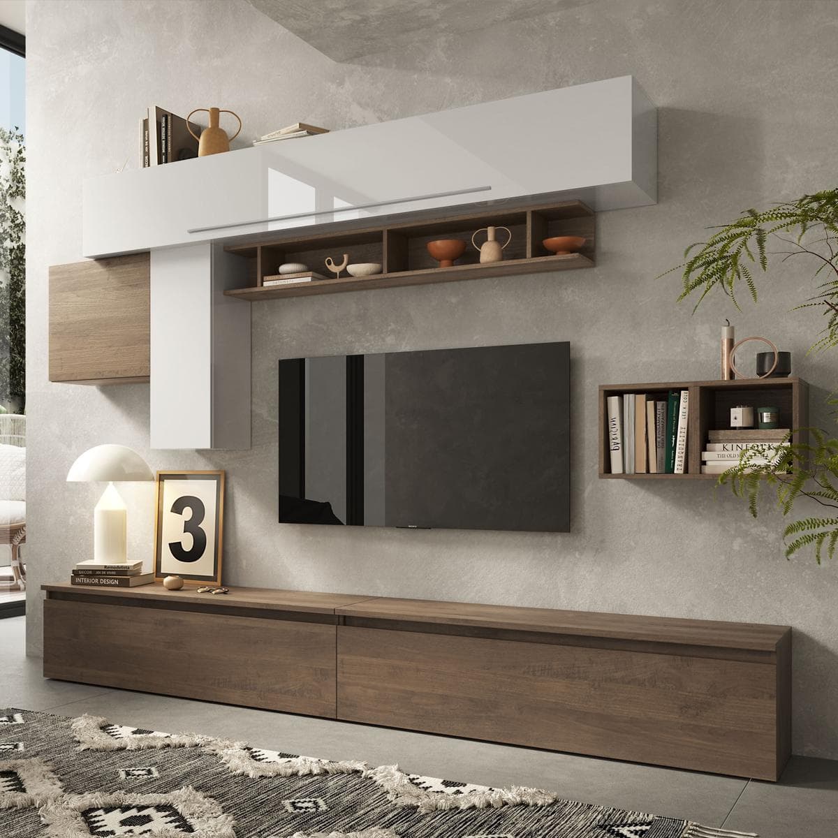 طقم وحدات حائط إنفينيتي ألوان متعددة