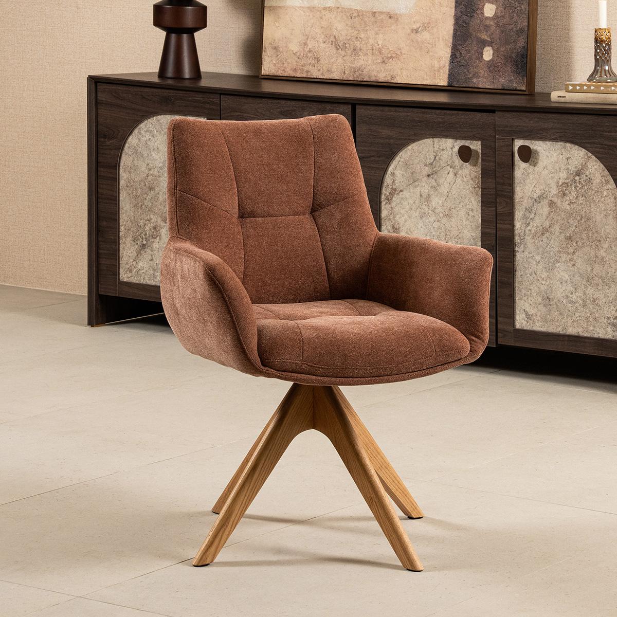 Nancy Dining Chairs Dark Orange 64X64X88 cm